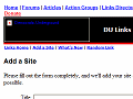 DU Links Directory: Add a Site