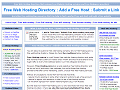 Free Web Hosting Directory : Add a Free Host : Submit a Link